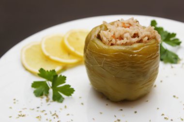 yeşil biber dolması