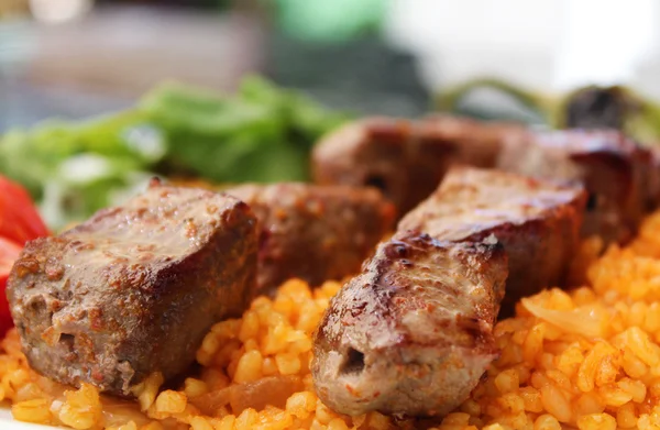 Turkse shish kebab vlees — Stockfoto
