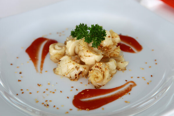 Жареные гребешки
