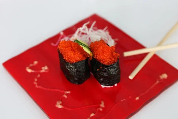 Sushi s kaviárem — Stock fotografie