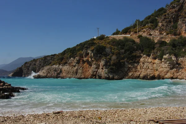 大きい小石のビーチ — ストック写真