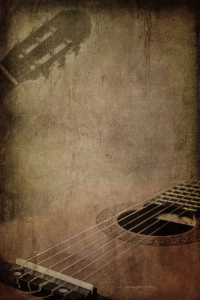 Grunge Guitarra de fundo — Fotografia de Stock