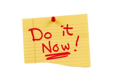 Yellow Do It Now Note clipart