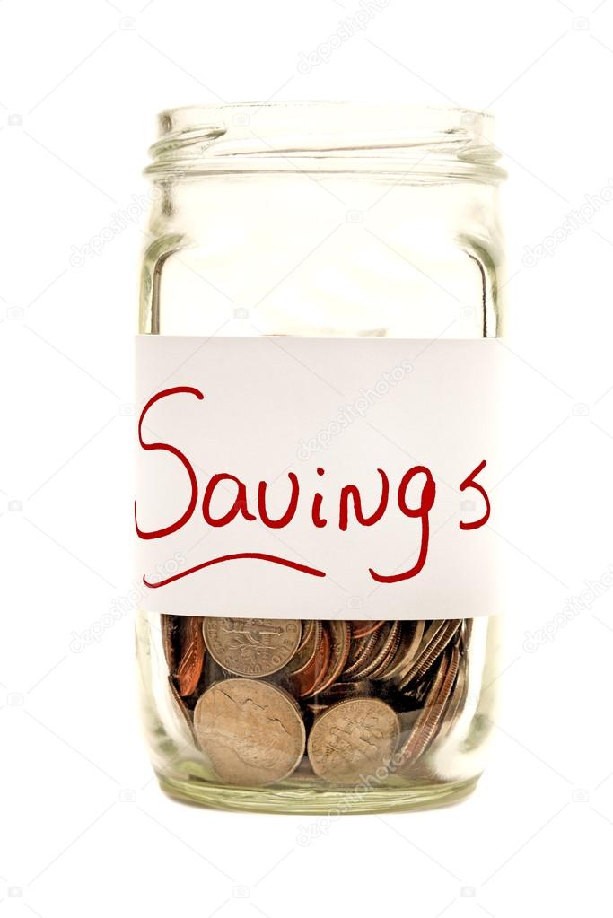 Savings Jar XXXL Isolated On White