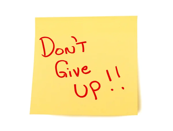 Don't Give Up Sticky Note — Stock Photo, Image