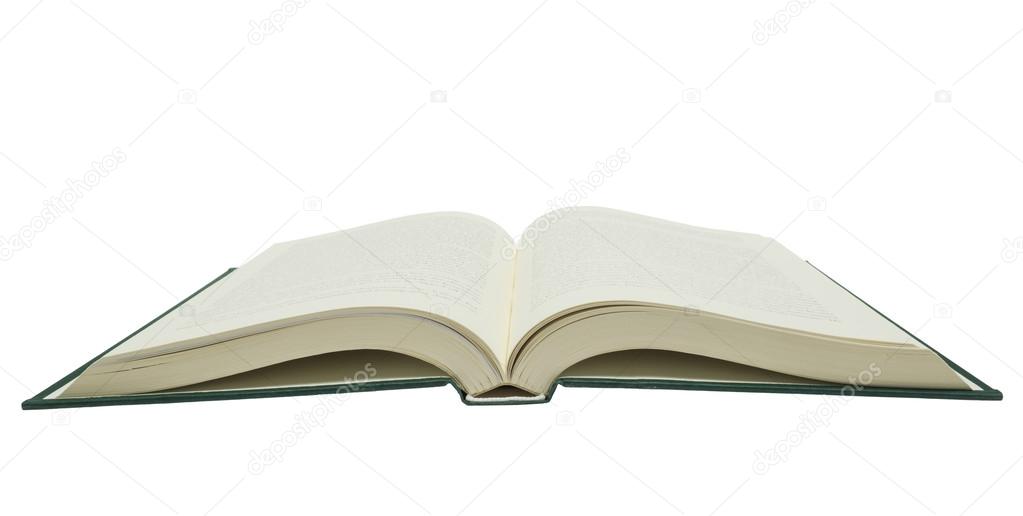 Big Opened Book Isolated On White Background