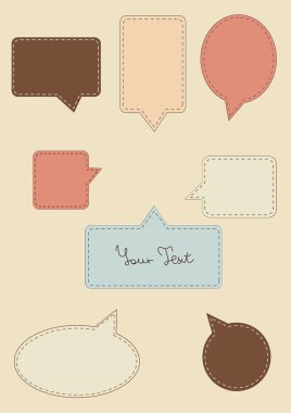 renkli konuşma balonları küme