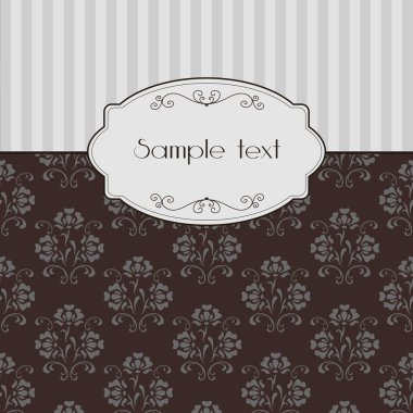 vektör vintage davet çerçeve