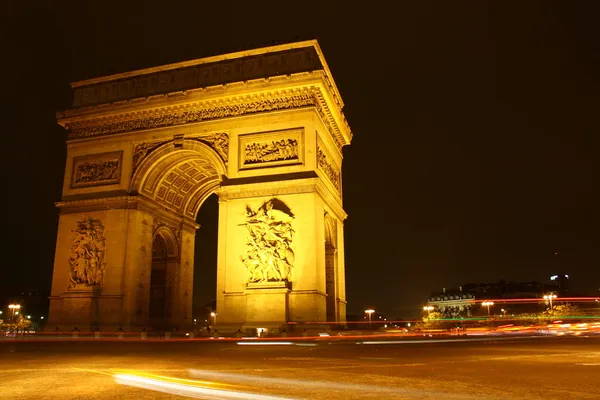 Arc de triomphe gece fotoğrafı — Stok fotoğraf