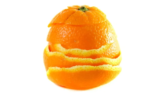 Descascamento laranja — Fotografia de Stock