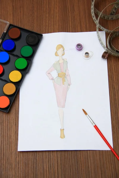 Fashion drawings — Stock Photo, Image