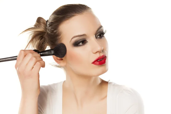 Make-up Mädchen — Stockfoto