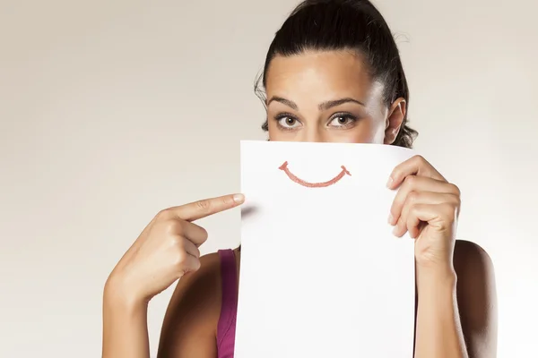 Sorridi su carta — Foto Stock