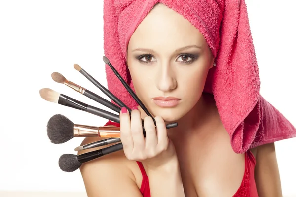 Pinsel für Make-up — Stockfoto