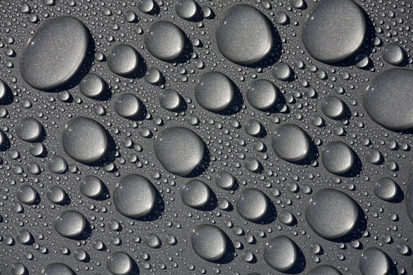 Gotas en gris — Foto de Stock