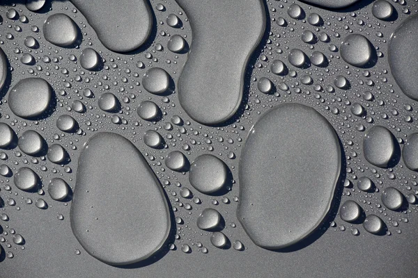 Drops on gray — Stock Photo, Image