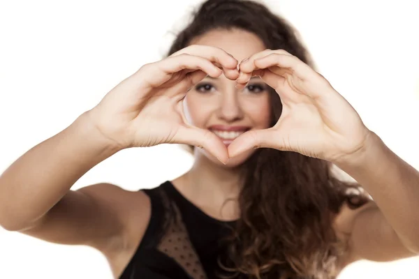 Marco de forma de corazón — Foto de Stock