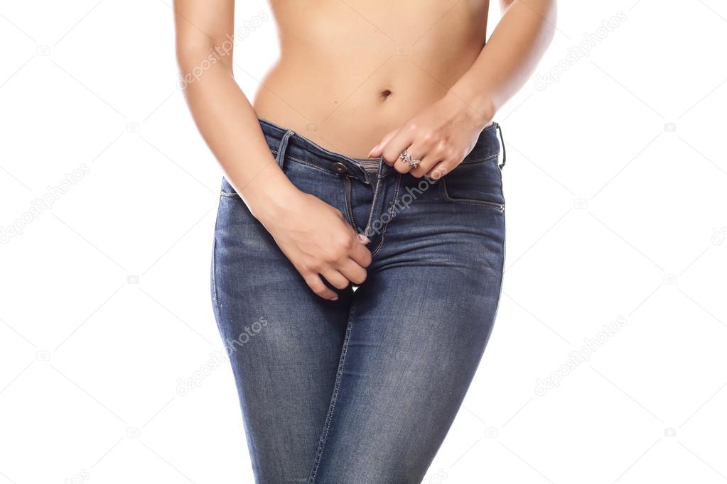 Woman in jeans
