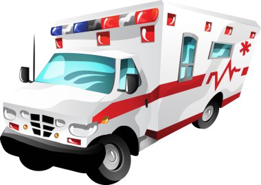 karikatür ambulans