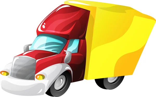 Camion de dessin animé camion — Image vectorielle