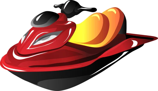 Jet ski de bande dessinée — Image vectorielle