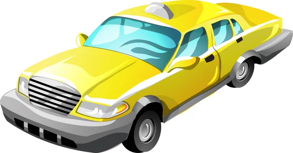 Cartoon taxi — Stock Vector