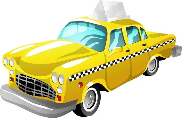 Cartoon-Taxi — Stockvektor