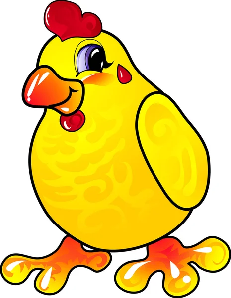 Cartoon chicken — Stock Vector