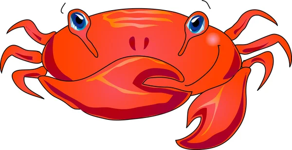 Cartoon crab — Stock Vector