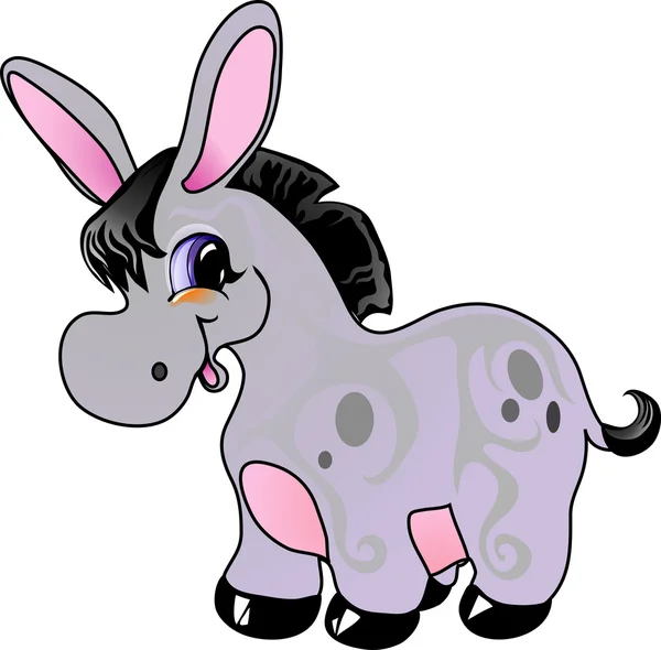 Cartoon donkey — Stock Vector