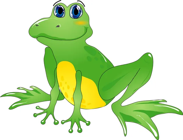 Cartoon frog — Stock Vector