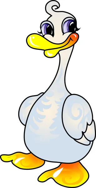 Cartoon goose — Stok Vektör