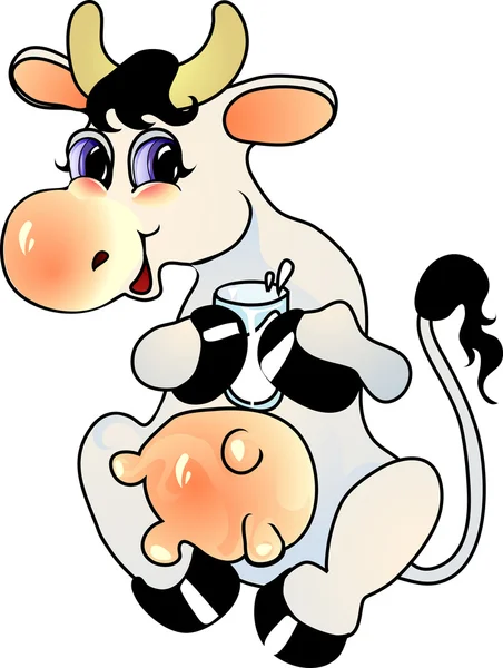 Cartoon cow — Stock Vector