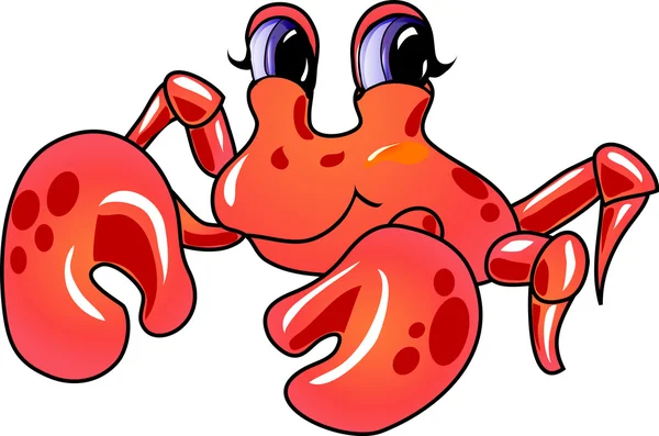 Cartoon crab — Stock Vector