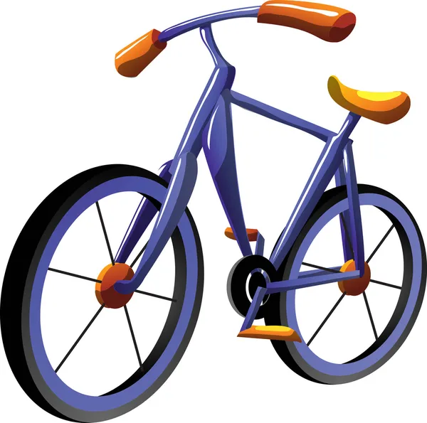 Bicicleta dos desenhos animados Vetores De Stock Royalty-Free