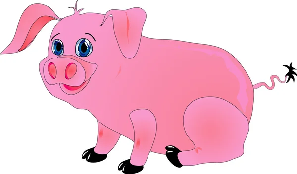 Cartoon pig — Stock Vector