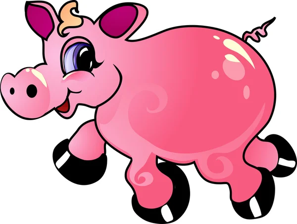 Cartoon pig — Stock Vector