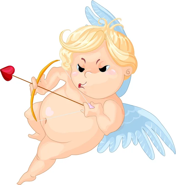 Cartoon Cupidon vise — Image vectorielle