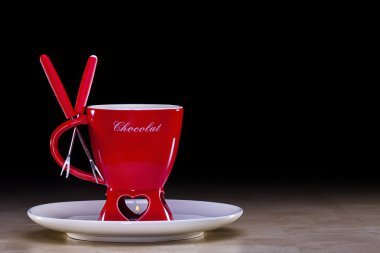 romantik çikolata fondü