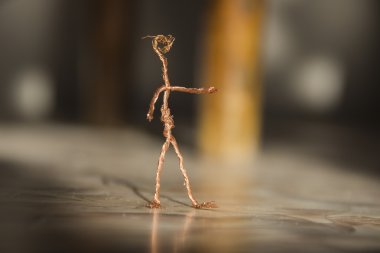Man made of wire clipart