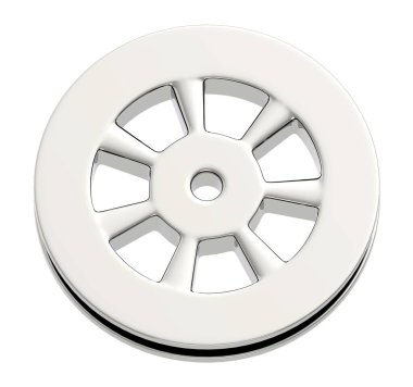 Beyaz izole arkaplanda 3D film makarası - 3D görüntüleme
