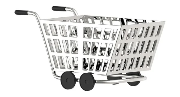 Cart White Isolated Background Rendering — Stock Photo, Image