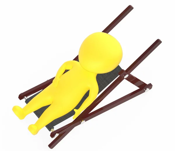 Трехмерный Желтый Символ Мебели Трехмерная Рендеринг — стоковое фото