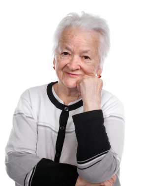 Yaşlı kadın.