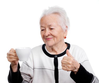 Yaşlı kadın.