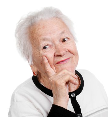 Yaşlı kadın.