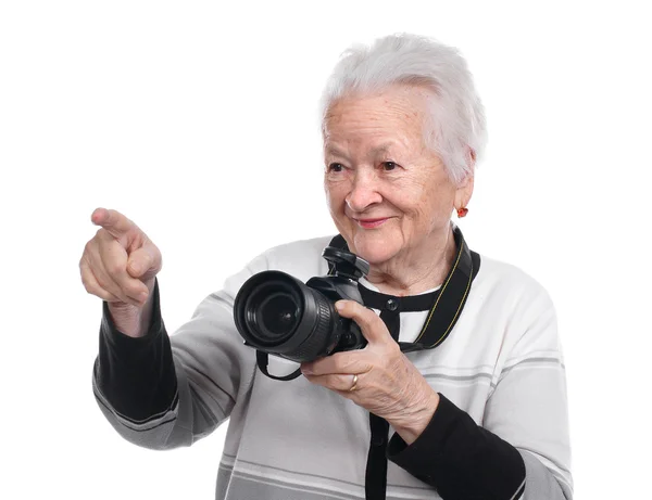 Oude vrouw — Stockfoto