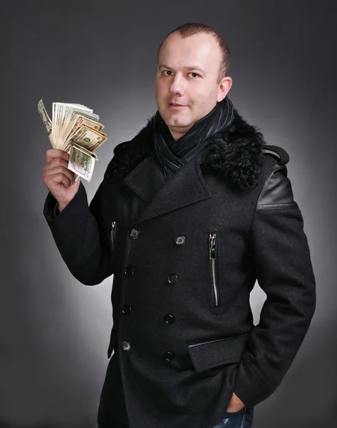 Άνθρωπος με τα χρήματα — Φωτογραφία Αρχείου