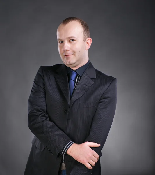 Portrait of smiling handsome businessman — Stock Photo, Image