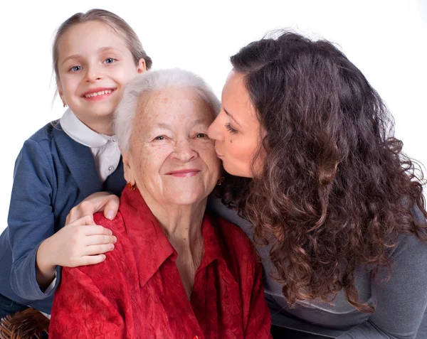 Üç kadın generetions — Stok fotoğraf